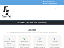 Tablet Screenshot of foam-fab.com